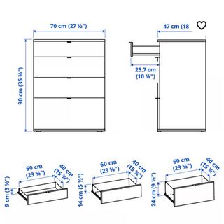Cómoda vihals nueva en caja