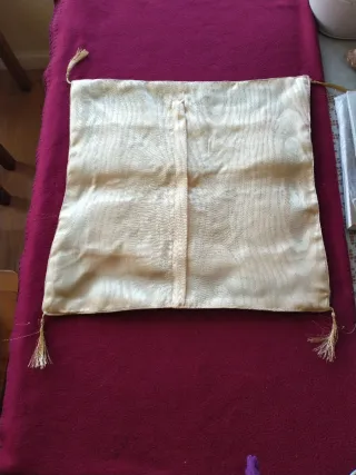 2 Fundas Cojín procedentes de Siria, tonos dorados