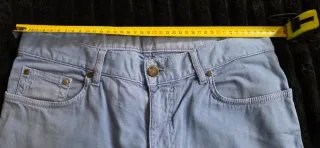 Pantalones Versace Collection Azul Pastel Talla 32