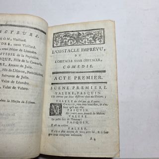 Libro Antico 1754 Oeuvres De M. Destouches 8 in 4