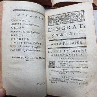 Libro Antico 1754 Oeuvres De M. Destouches 8 in 4