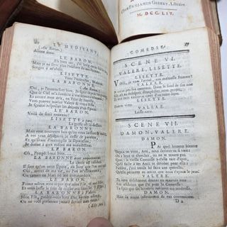 Libro Antico 1754 Oeuvres De M. Destouches 8 in 4