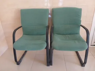 2 Sillas de Oficina Verdes
