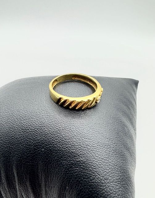 PROMO!! ANILLO 3 PIEDRAS ORO 18K