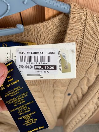 Jersey Polo Ralph Lauren Beige Talla M