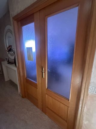 Puertas de madera doble hoja 205x150,5