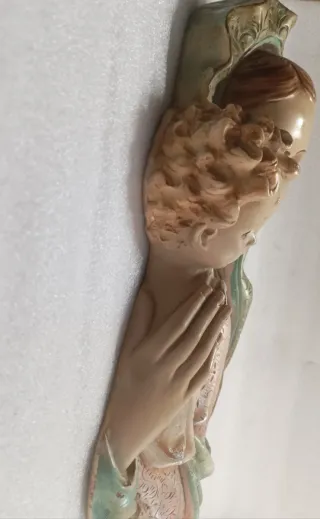 Decoración Vintage años 70 - Virgen con Niño