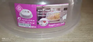 Tapa para microondas transparente