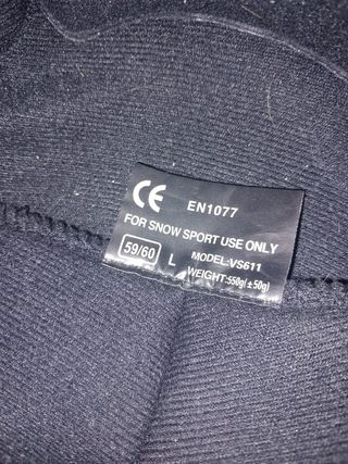 Casco de Nieve Talla L (59-60cm)