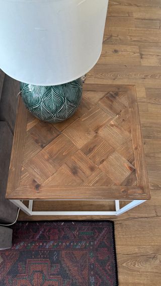 Mesita auxiliar Maison du Monde madera y metal