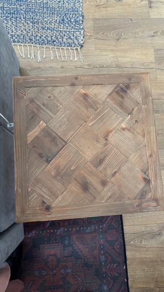 Mesita auxiliar Maison du Monde madera y metal