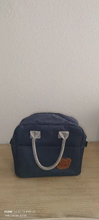 Bolsa porta alimentos azul