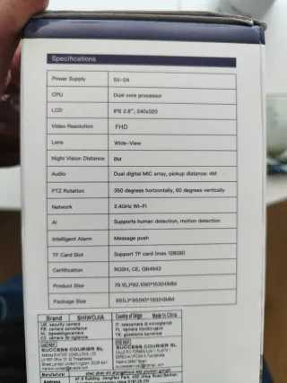 Cámara Vigilancia con Llamada