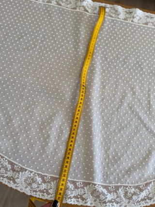 Mantilla de fallera media luna