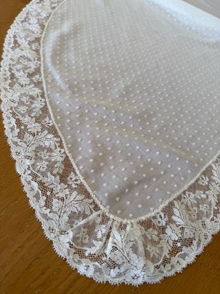 Mantilla de fallera media luna