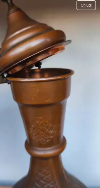 Caffettiera/Dallah araba in rame Antica