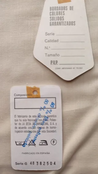 Sábana bordada encaje guipur c135 y funda almohada