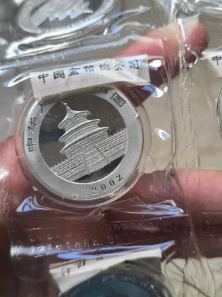 Monedas Panda 10 Onzas 2002 Selladas