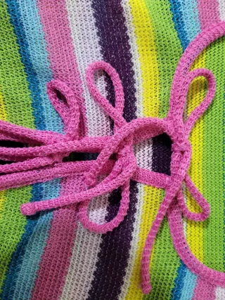 Top Bershka punto rayas S