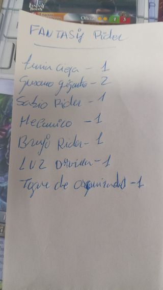 Cromos Fantasy Riders(PVP ULTIMA PAGINA)