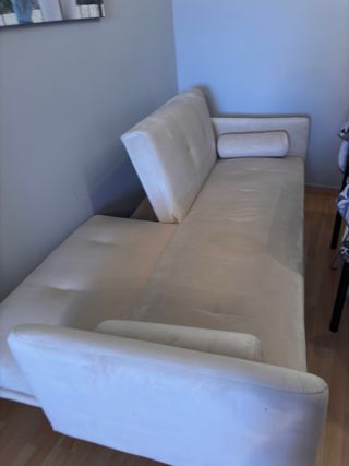 Sofá Cama Terciopelo (Velur) Beige
