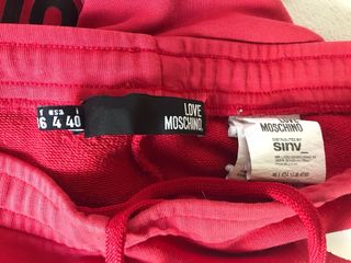 Pantaloni tuta Love Moschino rossi