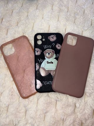 Fundas iPhone 11 (3 unidades) 50 cént. cada funda