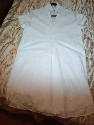 Vestido blanco bordado
