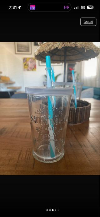 Set 4 Bicchieri Chiringuito con Cappello