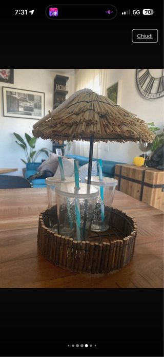 Set 4 Bicchieri Chiringuito con Cappello