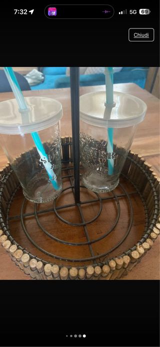 Set 4 Bicchieri Chiringuito con Cappello