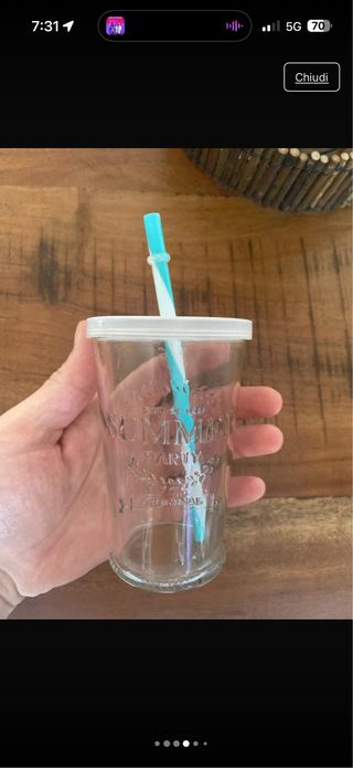 Set 4 Bicchieri Chiringuito con Cappello