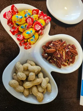 Antipastiera Excelsa 3 Petali Ceramica Bianca