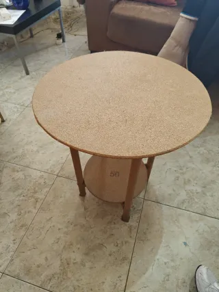 Mesa auxiliar redonda 50cm