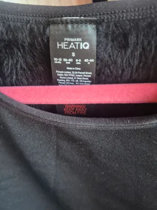 Camiseta térmica primark negra Talla S