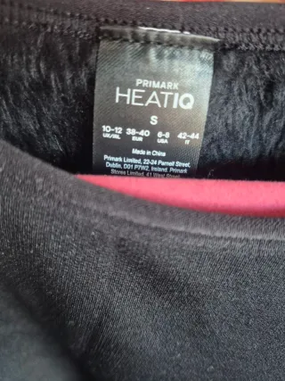 Camiseta térmica primark negra Talla S