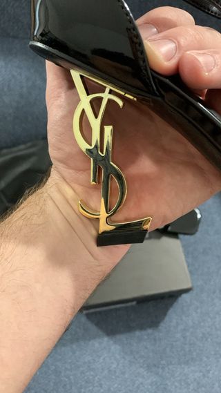 Tacchi YSL Donna Neri Oro