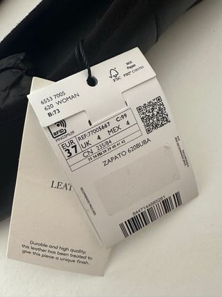 Sabrinas novas Mango pretas tamanho 37