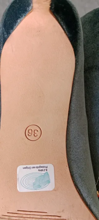 Zapatos Zendra Basic terciopelo vaquero