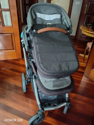 Trio Cochecito, Silla Comedor y Carrito Rosa