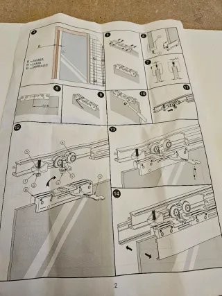 Pinzas Saheco para puertas correderas cristal