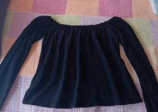 Camisa cuello barco Bershka