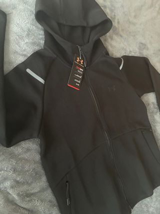 Sudadera Under Armour Negra Cremallera