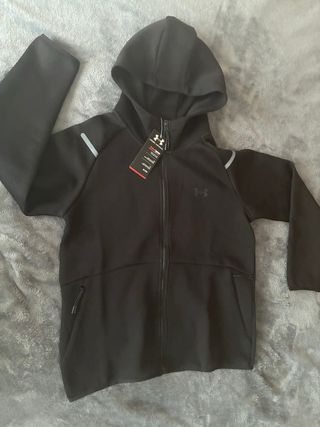 Sudadera Under Armour Negra Cremallera