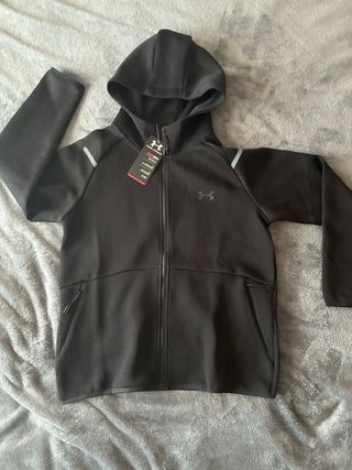 Sudadera Under Armour Negra Cremallera