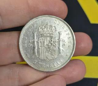 5 Pesetas 1885 Alfonso XII