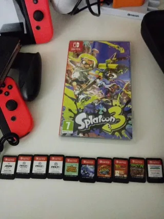 Nintendo Switch con juegos y accesorios