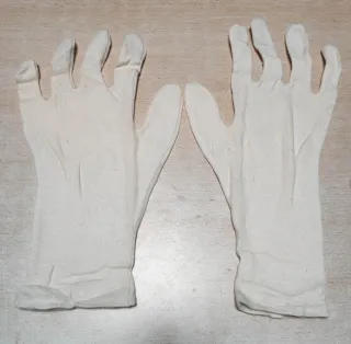 Pack 12 Pares Guantes Algodón Largos Beige