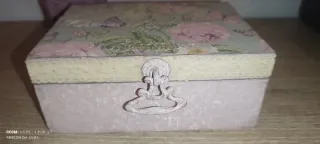 Lote Shabby Chic: Caja y Botella