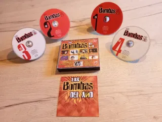 Lote 4 CDs Las Bombas del Año